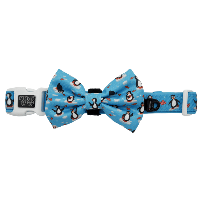 "Blue Penguins" Collar & Bowtie