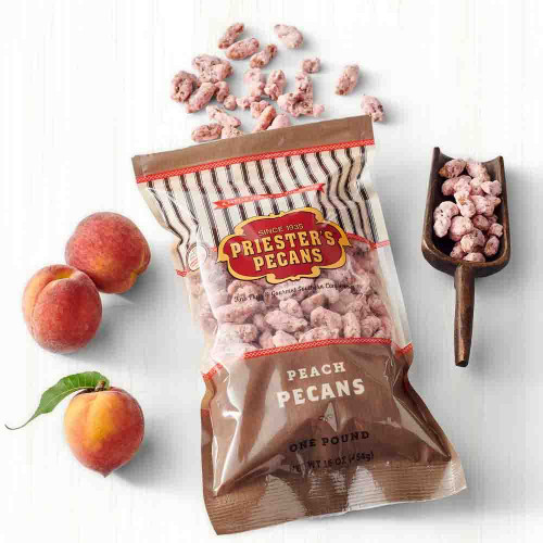 Peach Sugared Pecans - 1 lb Bag
