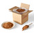 Priester's Crunchy Praline Crumble, 5 lb bulk box of praline coated pecan pieces and buttery praline candy pieces for baking, dessert toppings, and snacking.