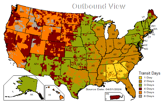 UPS Map