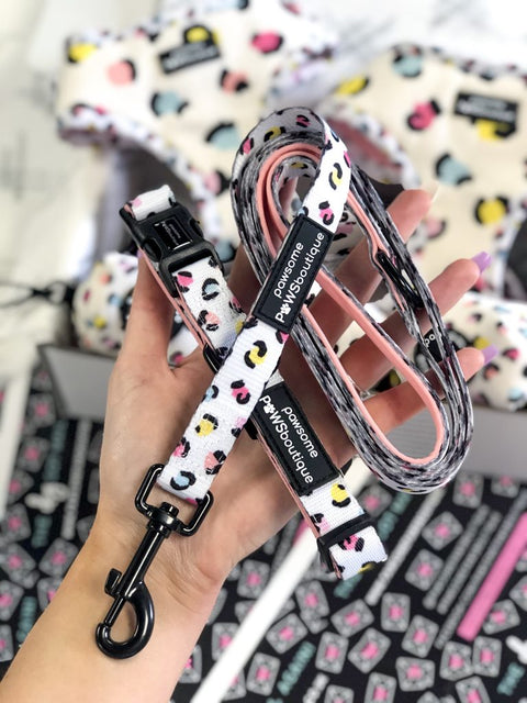 "Pastel Leopard" Leash